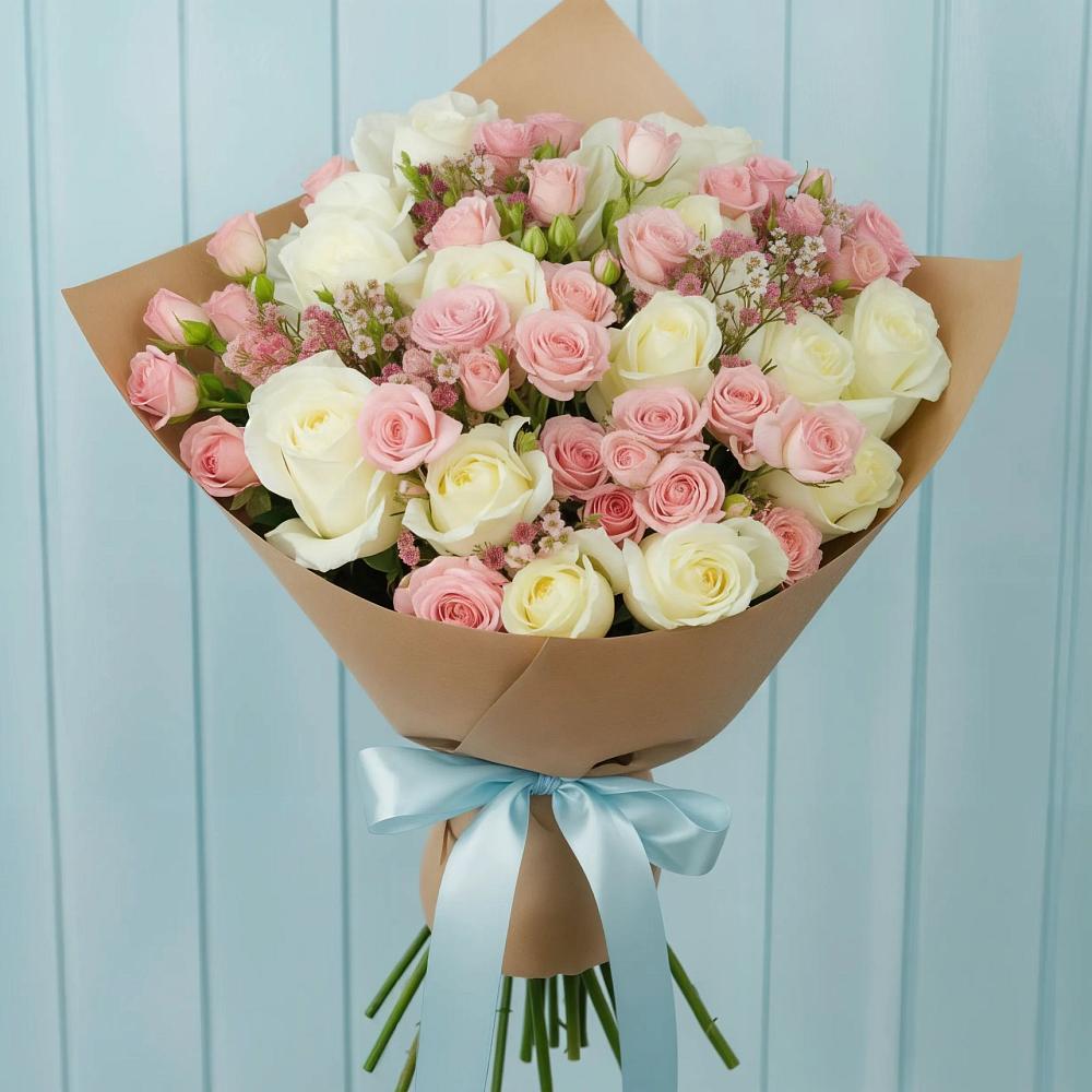 Букет цветов из: Розы в Октябрьском Ульяновской области