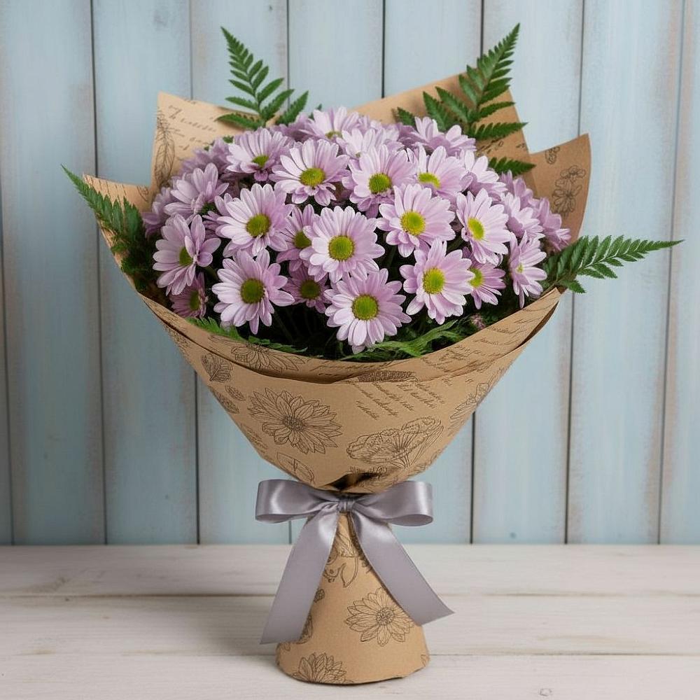 Букет цветов из: Хризантемы в Октябрьском Ульяновской области