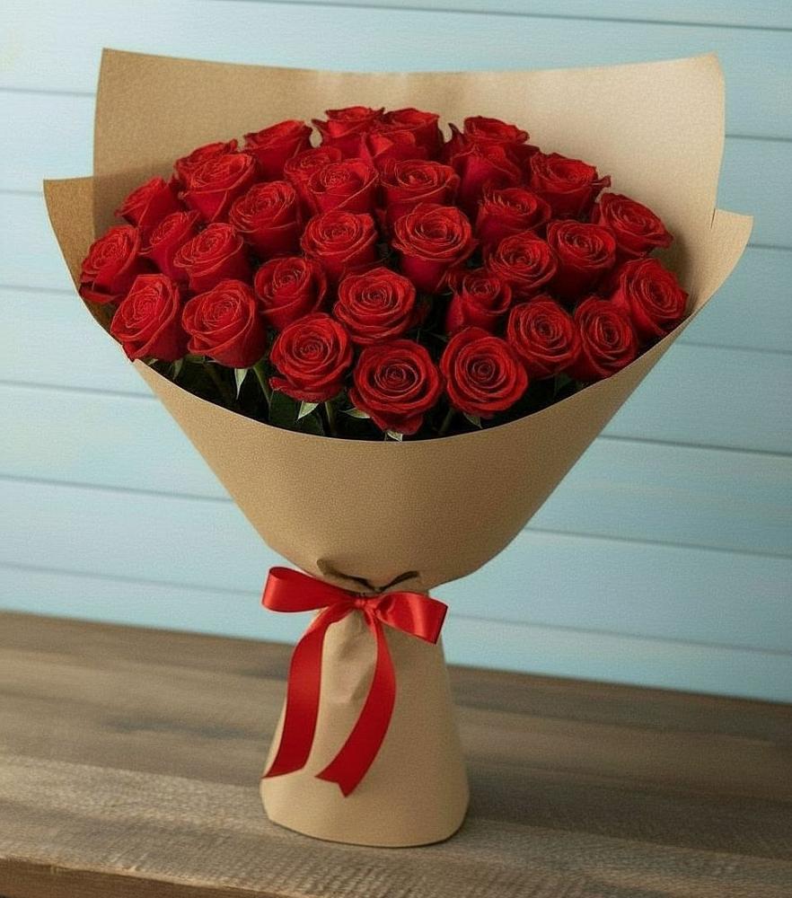 Букет Красные розы Милано в Октябрьском Ульяновской области