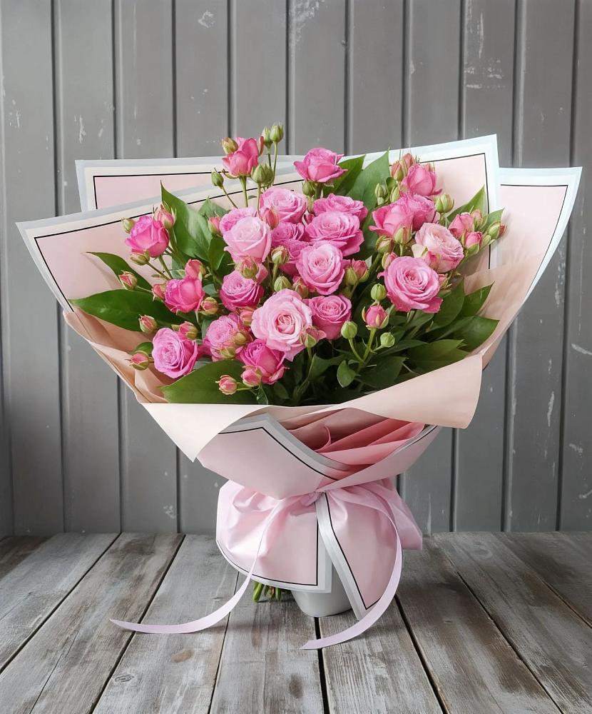 Букет Розовый кустик в Октябрьском Ульяновской области