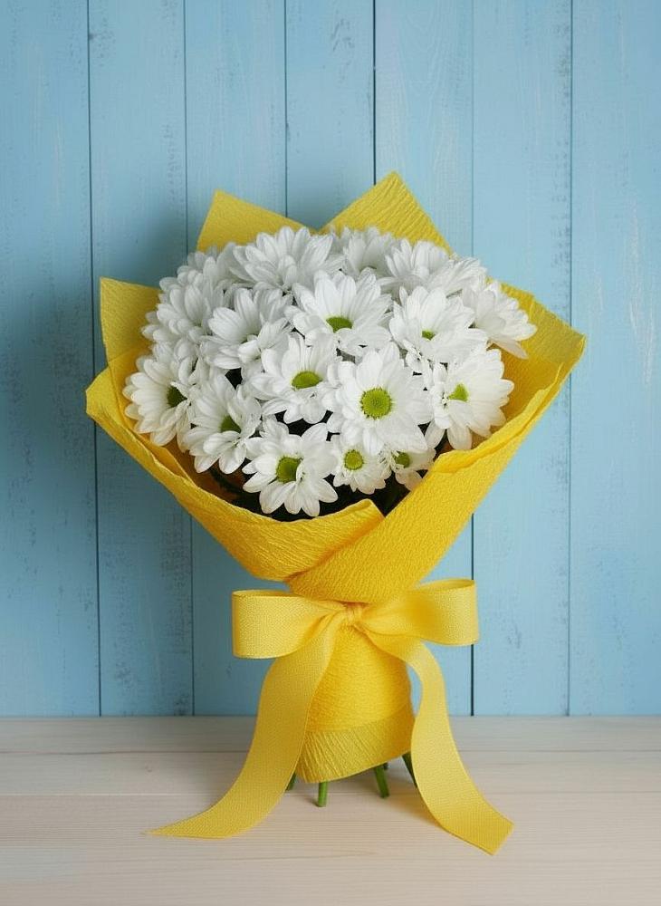 Букет цветов из: Хризантемы в Октябрьском Ульяновской области