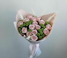 Букет цветов из:  Розы и Хризантемы в Октябрьском Ульяновской области