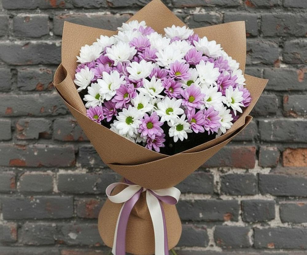 Букет цветов из: Хризантемы в Октябрьском Ульяновской области