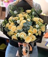 Букет цветов из:  Розы и Лизиантусы #REPLACE_PRED# Октябрьском Ульяновской области
