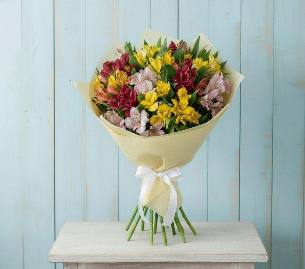 Букет цветов из: Альстромерии в Октябрьском Ульяновской области