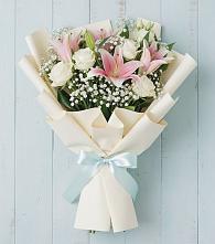 Букет цветов из:  Лилии в Октябрьском Ульяновской области