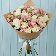 Букет цветов из:  Розы #REPLACE_PRED# Октябрьском Ульяновской области